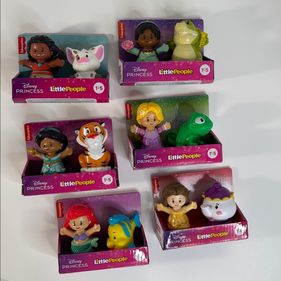 Fisher-Price Other - 👑✨ NIB Bundle Fisher-Price Disney Princess Figure Sets, 6 different sets ✨👑